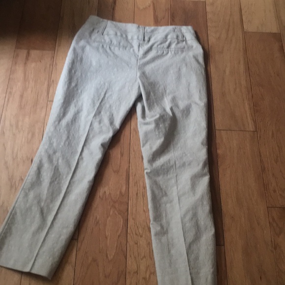 Khaki dress pants with satin waistband. A staple for your work wardrobe - Picture 3 of 4